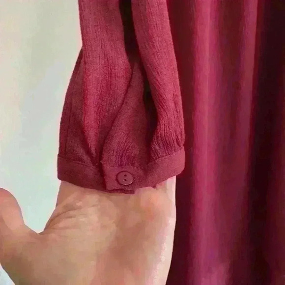 See U Soon Merlot Long Sleeve Dress - Picture 5 of 10